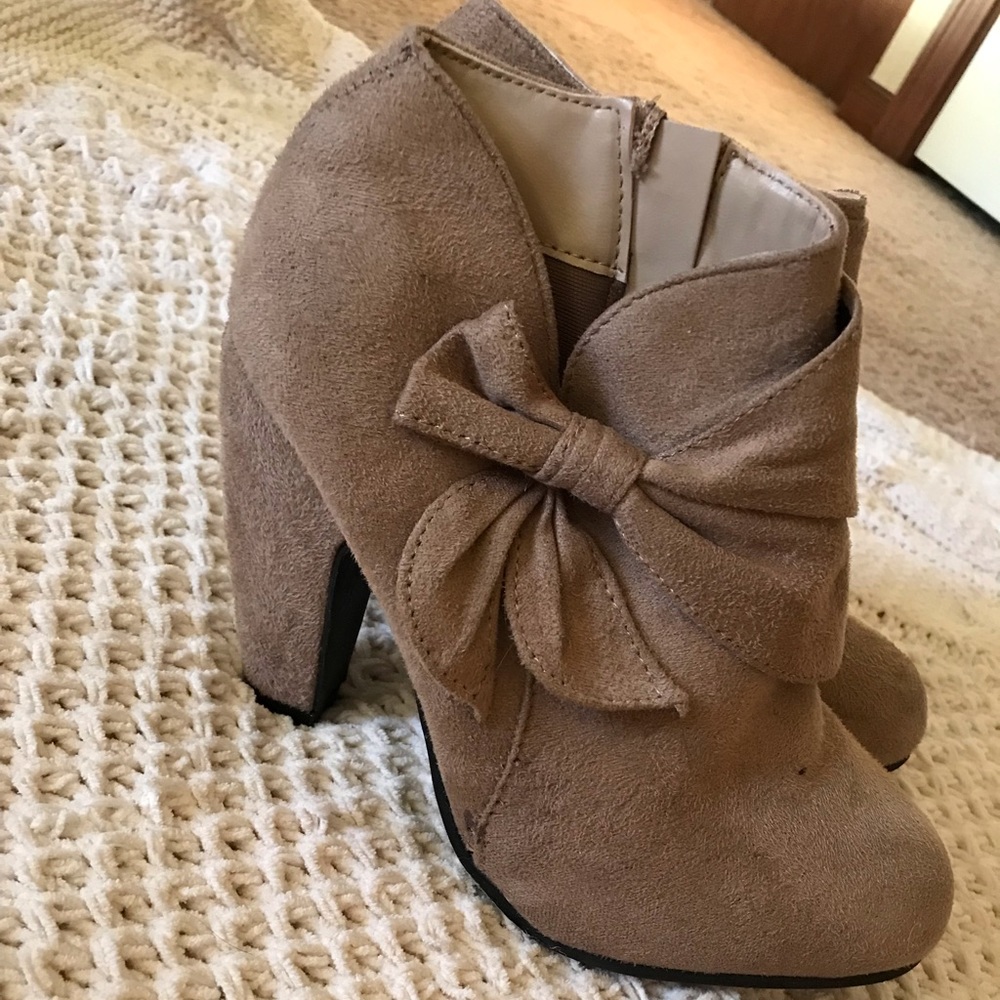Tan booties